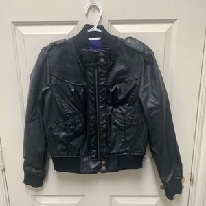 FAUX LEATHER JACKET